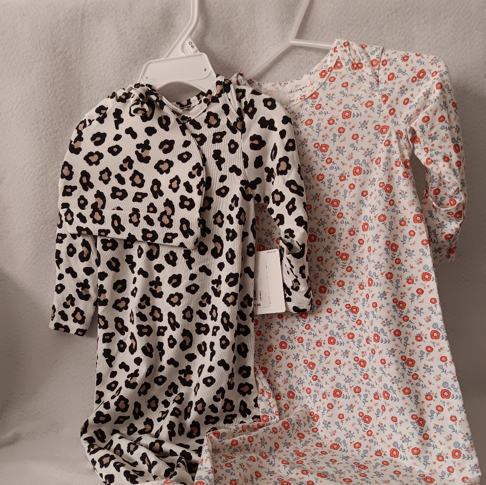 Leopard and Floral Kids Pajamas Set